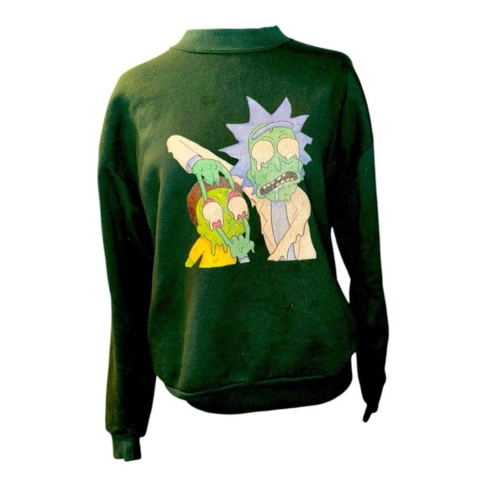 VTG 90s Made in USA Rick and Morty Graphic pullover sweatshirt size Medium by Je